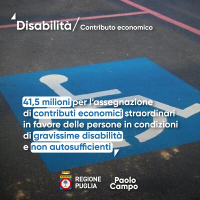 Contributi economici in favore delle persone in condizioni di gravissime disabilità e non autosufficienti