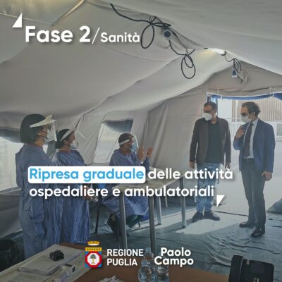 Ripresa graduale delle attività ospedaliere e ambulatoriali