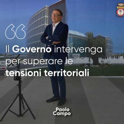 Il Governo intervenga per superare le tensioni territoriali