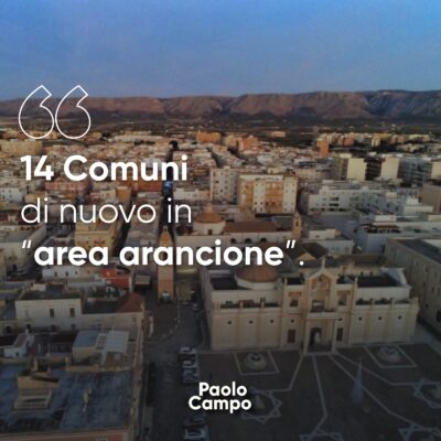 14 Comuni di nuovo in “area arancione”