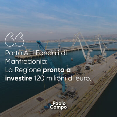 La Regione Puglia pronta ad investire 120 milioni di euro