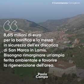 8,615 milioni di euro per la bonifica e la messa in sicurezza dell’ex discarica di San Marco in Lamis